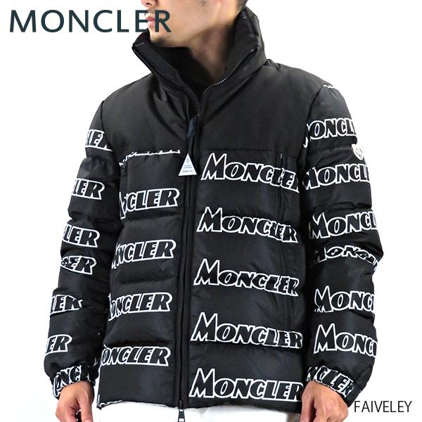 MONCLER モンクレール FAIVELEY フェヴレ メンズ ダウンジャケット 総柄 ブラック ...