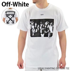 Off-White オフホワイト スプレー ペインティング スリム Tシャツ 半袖 OMAA027R5015｜lag-onlinestore