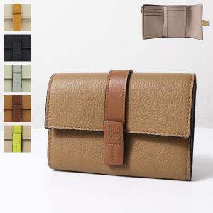 LOEWE ロエベ SMALL VERTICAL WALLET C660S86X01 2463 スモール バーティカル ウォレット ロゴ 三つ折り財布 レディース