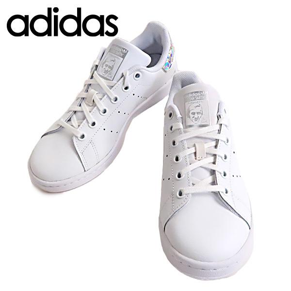 Adidas アディダス STAN SMITH J EE8483 スタンスミス ホログラム ロゴ カ...