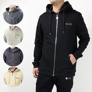 BALR. -ボーラー Q-Series Straight Zip Thru Hoodie  B1267.1001.703 Qシリーズ ストレート ジップスルー パーカー ロゴ 長袖 メンズ