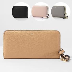 Chloe(クロエ)可愛い⋆゜本革アルファベットラウンドファスナー長財布ブラウン Chloe クロエ 長財布 ALPHABET アルファベット CHC21WP941