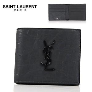 SAINT LAURENT サンローラン 二つ折り財布 396303 BTY0N メンズ グレ