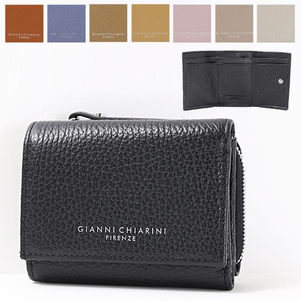 Gianni Chiarini ジャンニ キアリーニ TRI-FOLD WALLET GRAIN P...