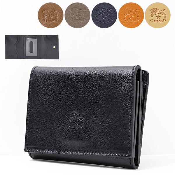 IL BISONTE イルビゾンテ MEDIUM WALLET 折りたたみ財布 三つ折り財布