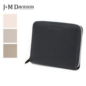 J&amp;M Davidson ジェイアンドエムデヴィッドソン 二つ折り財布 ミニ財布 カードケース ロゴ...