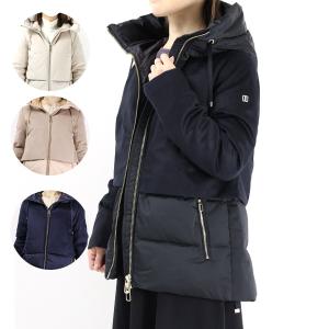 DUNO（デュノ） ダウンジャケット コート バロン ウール 切替 ネイビー