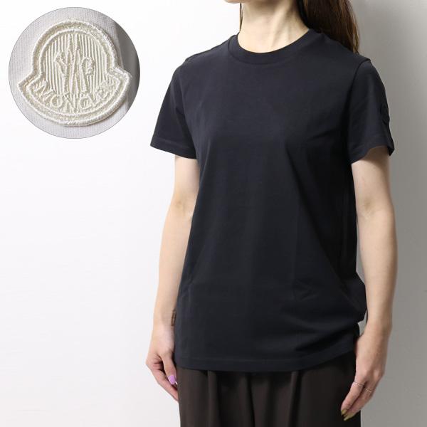 MONCLER モンクレール T-Shirt Tシャツ 半袖 クルーネック コットン ロゴ レディー...