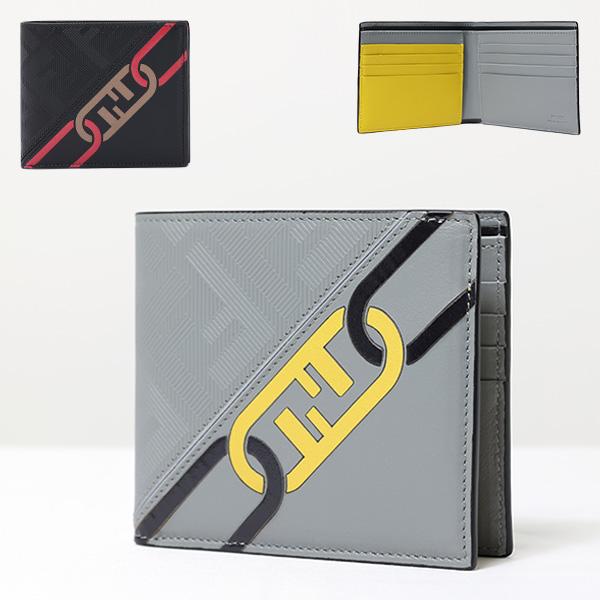 FENDI フェンディ Bi-Fold Wallet 二つ折り財布 折りたたみ財布 小銭入れなし コ...