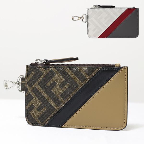 FENDI フェンディ FF LOGO Coin Card Case カードケース コインケース フ...