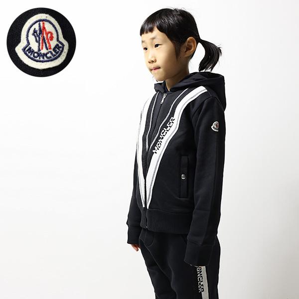 MONCLER ENFANT モンクレール ジップアップパーカー フーディ スウェット 裏起毛 キッ...