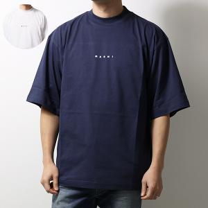 MARNI マルニ モヘアパッチ ロゴTシャツ HUMU0223S1 UTC406 黒