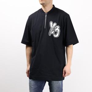 Y-3 ワイスリー オーバーサイズ 3ストライプ バックロゴ Tシャツ