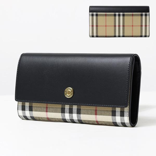 BURBERRY バーバリー Vintage Check and Leather Continent...