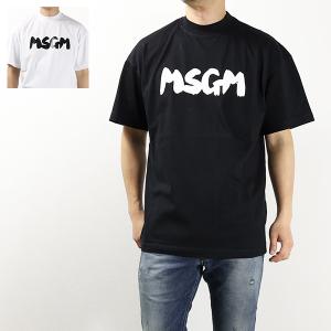 MSGM エムエスジーエム LOGO ON THE NECK T-SHIRTS ロゴ ネック