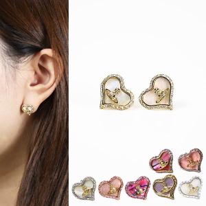 ヴィヴィアンウエストウッド PETRA Heart Earrings 62010074 02P276 G208 ピアス オーブ ハート クリスタル｜LaG Onlinestore