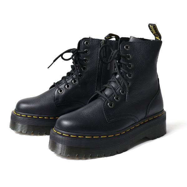 Dr.Martens Jadon Iii Black Pisa 8ホールブーツ ショートブーツ レー...