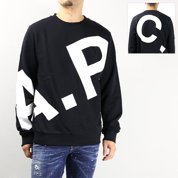 A.P.C. Logo Sweatshirts スウェットシャツ クルーネック ビックロゴ コットン...