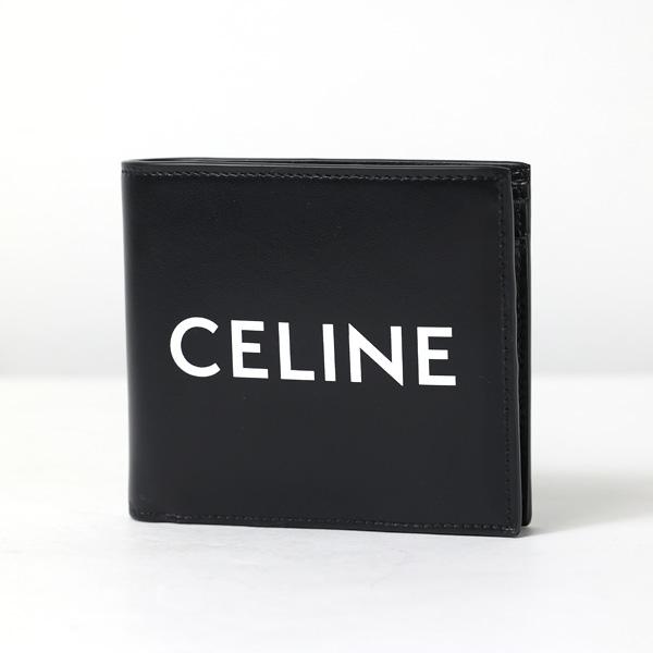 Celine セリーヌ Logo Bi-Fold Wallet 二つ折り財布 ミニ財布 ロゴ レザー...