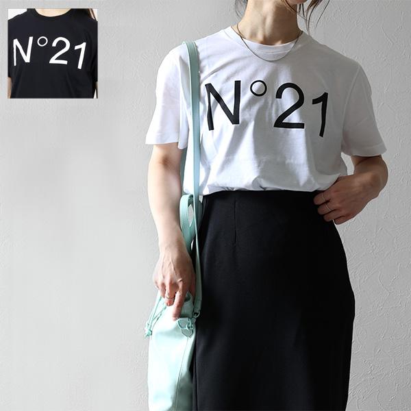 N 21 ヌメロヴェントゥーノ Tシャツ 半袖 クルーネック ロゴT ロゴプリント コットン キッズ...