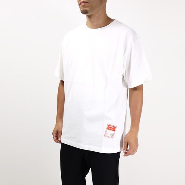 KENZO Oversized T-Shirts Tシャツ 半袖 クルーネック ロゴT ロゴプリント...