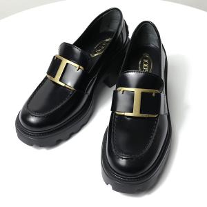 TODS トッズ T TIMELESS Leather Loafers レザー ローファー Tタイムレス 本革 厚底 メタルロゴ レディース XXW08D0EU50SHA｜lag-onlinestore