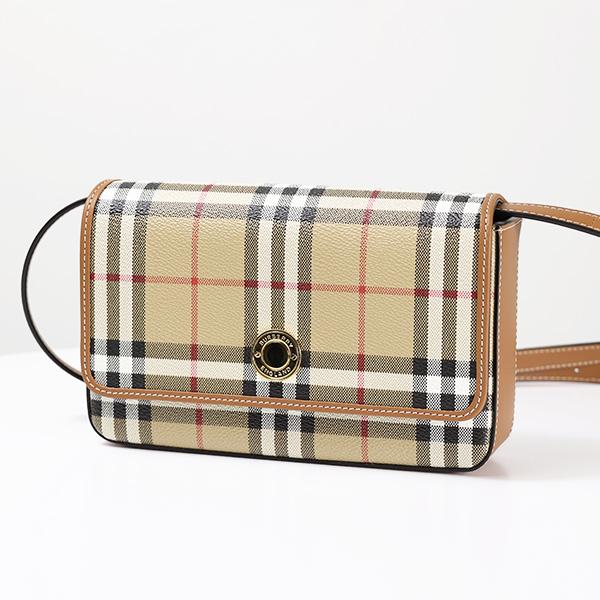 バーバリー HAMPSHIRE BAG ハンプシャーバッグ ショルダーバッグ バーバリーチェック レ...