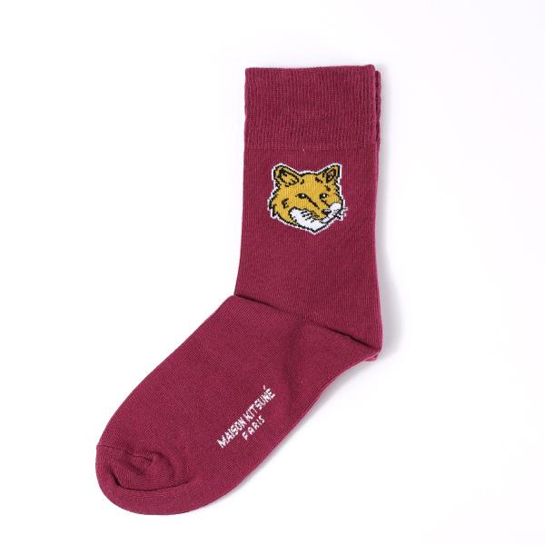 Maison Kitsune メゾンキツネ Fox Head Socks フォックスヘッドソックス ...