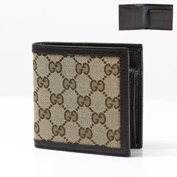 GUCCI グッチ GGCANVAS Bi-Fold Wallet 折りたたみ財布 二つ折り財布 コ...