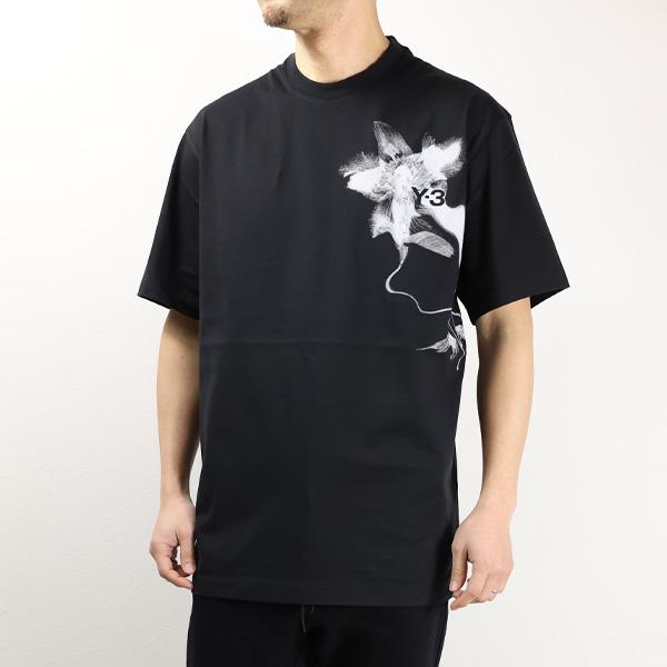 Y-3 ワイスリー GRAPHIC T-SHIRT Tシャツ 半袖 クルーネック ロゴT コットン ...