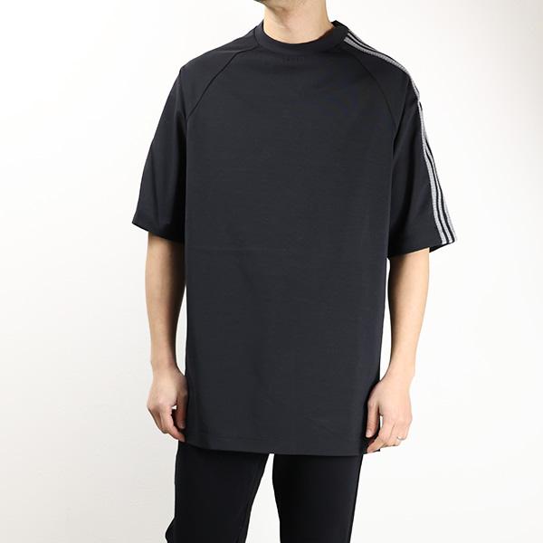 Y-3 3-STRIPES T-SHIRT Tシャツ 半袖 クルーネック ロゴT コットン シンプル...