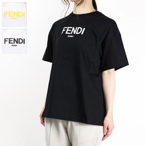 FENDI フェンディ FENDI KIDS CREWNECK T-SHIRTS Tシャツ コットン 半袖 クルーネック コットン キッズ 女の子 大人もOK JUI137 7AJ