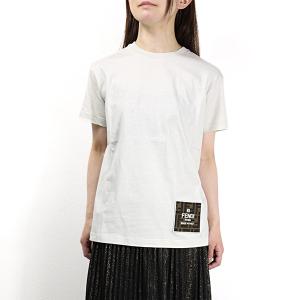 FENDI（フェンディ） ズッカ柄 半袖ニットトップス FZX545 ブラック