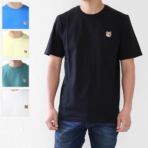 Maison Kitsune メゾンキツネ Fox Head Patch Regular T-Shirt Tシャツ 半袖 クルーネック コットン LM00104 KJ0008｜LaG Onlinestore