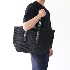 LOEWE ロエベ Fold Rafia Shopper ショッパー ショッピングバッグ ハンドバッグ ショルダーバッグ A4対応 大容量 ロゴ メンズ B507X23X10｜lag-onlinestore