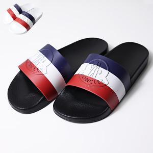 MONCLER モンクレール Basile Slideer スライドサンダル シャワーサンダル サンダル 靴 バジーレ エンボスロゴ メンズ 4C00030 01A49