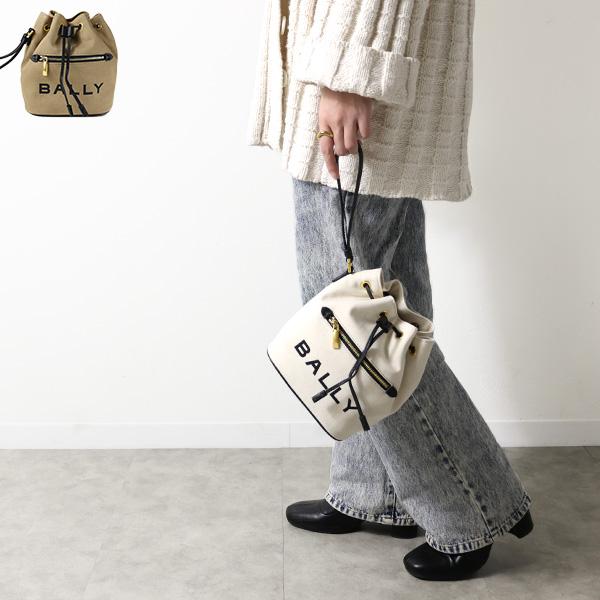 BALLY バリー BAR Mini Bucket Bag バケットバッグ レディース ドローストリ...
