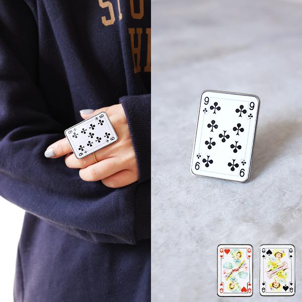 MM6 エムエムシックス Playing Cards Motif Ring リング レディース 指輪...