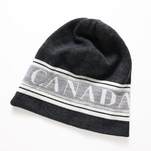 CANADA GOOSE カナダグース ニット帽 TRAINING BEANIE トレーニング ビーニー 5409L ウール リバーシブル ロゴ ニットキャップ 帽子 LaG Onlinestore