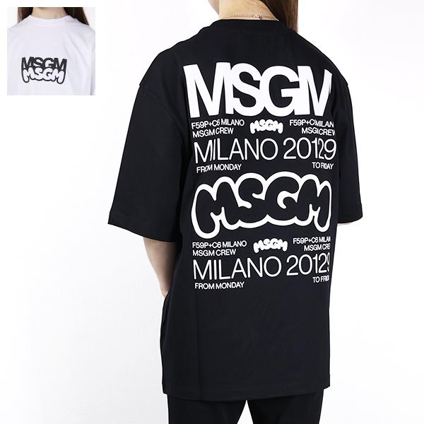 MSGM エムエスジーエム Tシャツ Logo T-Shirts 3441MDM102 237002...