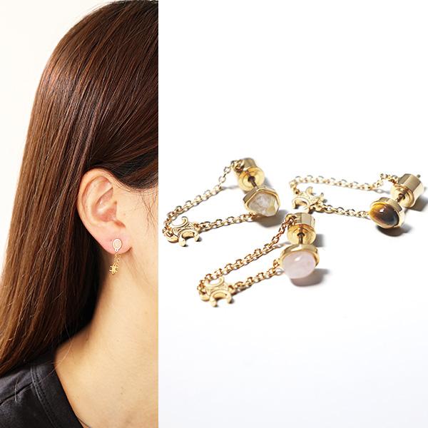 CELINE セリーヌ ピアス Triomphe Indie Set Of 3 Earrings 4...