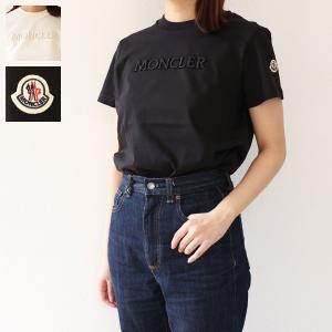 モンクレール　MONCLER レディース　ブラック Tシャツ ロゴ刺繍 楽天市場】モンクレール Tシャツ 半袖 レディース トップス クルー