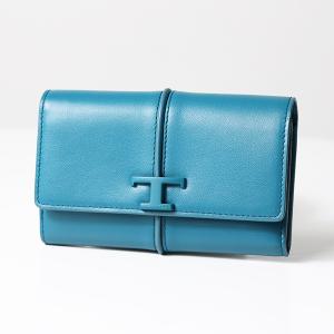 【美品】TOD'S ライトブルー 三つ折り財布 TOD'S（トッズ） TOD'S 3つ折り財布(小銭入れ付き) ライトブルー