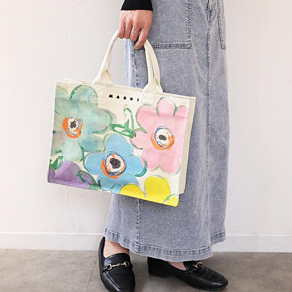 MARNI マルニ キッズ トートバッグ Desert Flower Tote Bag M01822...