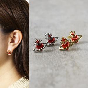Vivienne Westwood ヴィヴィアンウエストウッド ピアス Fabianna Bas Relief Earring 62010386 レディース オーブ ハート エナメル 両耳用 アクセサリー