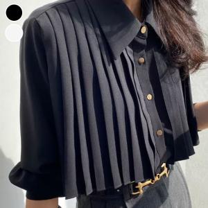 フリル チュール ベスト セットアップ ボトムス 深Vネック 脚長効果