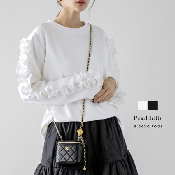 フリルスリーブプルオーバー トップス レディース 2025春夏新作【lstp308-355】【to2...