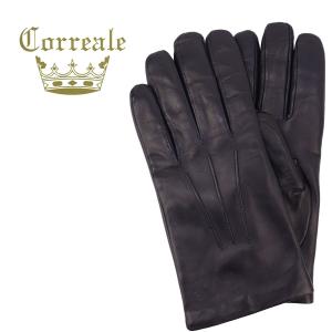 コレアーレグローブス 手袋 メンズ シープスキン ナッパレザー カシミアライニング グローブ Correale gloves CRM-6001（ネイビー）｜laglagmarket