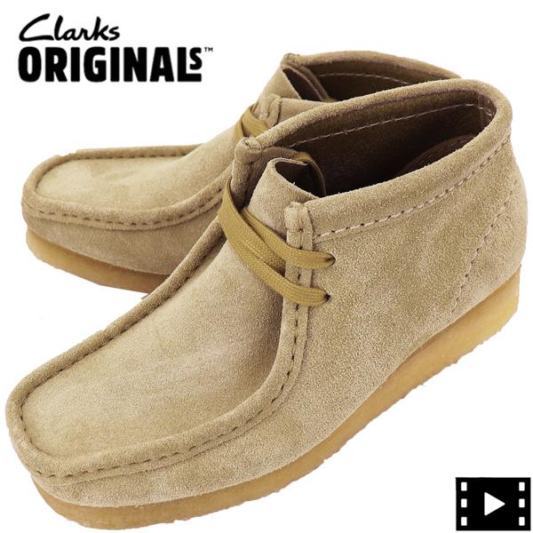 クラークス オリジナルズ レザーシューズ レディース スエード ワラビーブーツ CLARKS ORI...