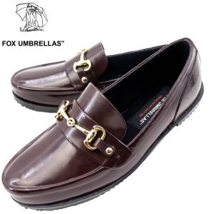 フォックスアンブレラズ シューズ レディース レイン ビットローファー FOX UMBRELLAS 02W FOX BIT LOAFERS ENAMEL NEW BROWN｜laglagmarket